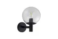 Lindby Außen-Wandleuchte Dangan, Glas Transparent IP44, 1 x 15 W LED