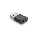 Hama USB C Adapter, USB A Stecker auf Buchse (Zum Verbinden von PC, Laptop, MacBook, Tablet, Kabel oder Hub, mit Super-Speed-Datenübertragung 10 Gbit/s, USB 3.2 Gen2)