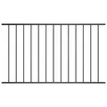 vidaXL Zaunelement Woerden Pulverbeschichteter Stahl 1,7 x 1 m Schwarz NEU