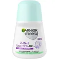 Garnier Antitranspirant Mineral 6-in-1 Protection, 48h Schutz, für Damen, ohne Ethylalkohol, Roller, 50 ml