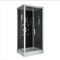 Home Deluxe Duschkabine, Schwarz, Glas, 80 cm, Badezimmer, Baden & Duschen, Duschkabinen