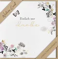 Danke - Glückwunschkarte im Format 15,5 x 15,5 cm mit Briefumschlag - bsb