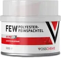 Vosschemie Feinspachtel 500g – 2K Spachtelmasse styrolfrei für Auto, KFZ, Karosserie, Boot, Metall, Holz & GFK – schnell schleifbar