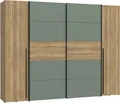 FORTE Kleiderschrank Narago, Kombischrank, Paneele wechselbar (B/H/T ca. 270/210/61cm, auch mit Premiumausstattung) gestalte die Schwebetüren einfarbig oder 2 farbig, Made in Europe