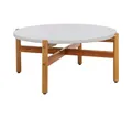 House Nordic Gartentisch Terracina Sofatisch Ø85cm Natur, weiß.