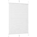 Sekey Plissee Faltrollo Klemmfix ohne Bohren Weiß 75x200cm