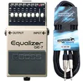 Boss GE-7 graphischer Equalizer für Gitarre + keepdrum Gitarrenkabel