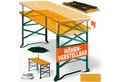 Casaria Stehtisch (1-St), Höhenverstellbar Klappbar Garten Holz Bartisch Partytisch Buffettisch