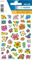 HERMA 3522 Aufkleber Blumen klein groß, 123 Stück, Pflanzen Sticker mit Blumenkö