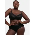Dorina Bügel-BH Philippa mit Satinschleife, elastische Spitze, glänzende Träger schwarz 100