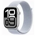 Apple Watch S10 (2024) Aluminium Cellular 46mm silber (Sport Loop blaue Wolke)