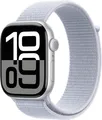 Apple Watch Series 10 GPS + Cellular 46mm Aluminium silber mit Sport Loop Blaue Wolke