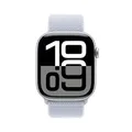 Apple Watch Series 10 LTE 46mm Silver Aluminiumgehäuse mit Blue Cloud Sport Loop MWY23QF/A