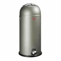 Wesco Mülleimer Kickmaster Maxi Abfallsammler Tretabfallsammler Neusilber 40 L