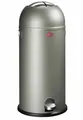 WESCO Kickmaster Maxi, Abfallsammler, 40 Liter neusilber