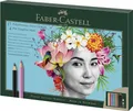 FABER-CASTELL 210052 - Zeichenset 23-teilig mit Polychromos Buntstifte und Bleistifte Pitt Graphite Matt, inkl. Anspitzer und Radierer