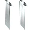 BESTIF Zeltheringe Zelthaken 17cm Erdnägel Stahl Erdanker Metall Zeltbefestigung Camping Bodenanker Zetl Anker