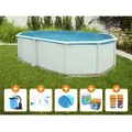 Steinbach Aktionsangebot Stahlwand Swimming Pool Set "Highline",weiß,640 x 366 x 132 cm