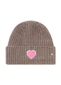 Codello Strickmütze (1-St) mit einem „Herz“-Stickerei in Teddy-Optik