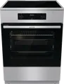 Gorenje Induktions-Standherd GEIT6C60XPG | 60 cm | 71 l | A | Edelstahl | TouchControl | AquaClean | Heißluft, A (Spektrum:  bis D)