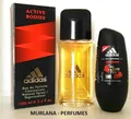 Adidas Active Bodies concentrate 100ml. Eau de Toilette Spray + Deodorant