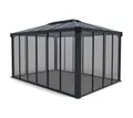 Wintergarten Pavillon Aluminium Palram Canopia Ledro anthrazit 430x296x275cm