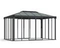Palram-Canopia geschlossener Alu Pavillon LEDRO 4300 3x4.3m Polycarbonat/Acryl