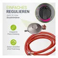 Juskys Outdoor Heizstrahler Cuna mit 11 kW Gas-Brenner, Heizpilz für Terrasse, Balkon und Garten