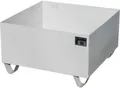 Bauer Auffangwanne VAW-1, L 800 B x 800 x H 465 mm, bis 210 l, Edelstahl, unterfahrbar