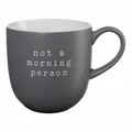 ASA Selection Henkelbecher Not A Morning Person, New Bone China, Grau matt 350ml