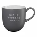 ASA Selection Henkelbecher Not A Morning Person, New Bone China, Grau matt 350ml