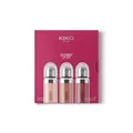 KIKO Milano Glossy Lip Set 03, Lippen-Set: 3 Feuchtigkeitsspendende Lipglosse Mit 3D-Volumeneffekt