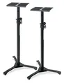 2 praktische  Ständer aus Stahl mit klapppbaren Füßen für Studio Monitor Boxen