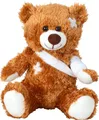 Kuscheltier Teddybär mit verbundener Tatze 22 cm