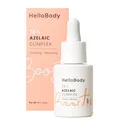 HelloBody 16% AZELAIC COMPLEX Booster – Azelainsäure Serum gegen Pickelmale & Rötungen – Azelainsäure Booster für unreine & empfindliche Haut – Leichte Textur & mattierende Wirkung