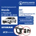 Für MAZDA 3 Fliessheck Typ BM 07.2013-05.2019 AHK starr +7pol spezifisch E-Satz