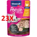 23 X Vitakraft Cat Poems Delice Beutel Mit Huhn 85 Gramm