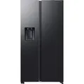 Samsung RS80F65KDFEF Side by Side Wassertank, No Frost+, Premium Black Steel - Schwarz