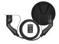 DELTACO Typ 2 EV-Ladekabel für E-Autos & Hybrid Fahrzeuge inkl. Tasche, Elektroauto Charge Mennekes Kabel, Kompatibel mit ID.3, ID.4, Zoe, E-Tron, Model S/3/X/Y, Leaf, 3-phasig, 16A | 11kW, 3 Meter