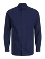 JACK & JONES Herren Freizeit Hemd JPRBLAPARKER Slim Fit Schwarz Blau XS-XXL, Größe:XXL, Farbe:Perfect Navy Slim FIT 12227385