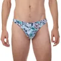 Bruno Banani Premium Line String Blau/Lila Polyester Large Herren