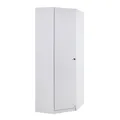 Eckschrank - alpinweiß - abschließbar - 85 cm breit Kleiderschrank Schrank