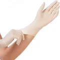 FRANZ MENSCH Hygostar Latexhandschuhe Grip | puderfrei, weiß, Größe 10/XL, 24cm, 100 Stück, Einweghandschuhe, Einmal-/Einweg-Handschuhe in S, M, L & XL