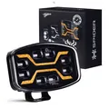 REFLEKTOR DROGOWY LED X SPIDER Z POZYCYJNYM ŚWIATŁEM ORAZ FUNKCJĄ STROBO AMBER