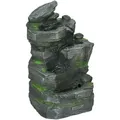 Outsunny - Gartenbrunnen - 34 x 28 x 57 cm - dunkelgrau