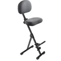 meychair Stehhilfe Futura Light, AF-SR-ST-AH, mit Rückenlehne, Stoffbezug, anthrazit, 54-90 cm