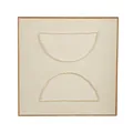 Mica Decorations Wanddeko - Wandbild Japandi Abstrakt 60 x 60 x 3,5 cm - Wandbil