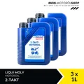 Liqui Moly 2-Takt-Motoröl API TC JASO FC Motorradöl 3x1 Liter = 3 Liter