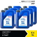Liqui Moly 2-Takt-Motoröl API TC JASO FC Motorradöl 6x1 Liter = 6 Liter