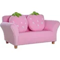 Kindersofa Kindersessel Kinder Couch Softsofa Doppelsofa Möbel 4 Modelle - Rosa